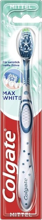 Colgate (DE) Colgate Max White, Szczoteczka do zębów, Medium, 1 sztuka (PRODUKT Z NIEMIEC)