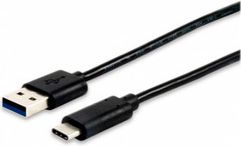 Kabel USB Equip USB-A - USB-C 1 m Czarny (12834107)