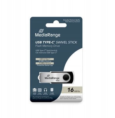 MediaRange USB-Stick USB 3.2 Gen1 USB-C 16GB