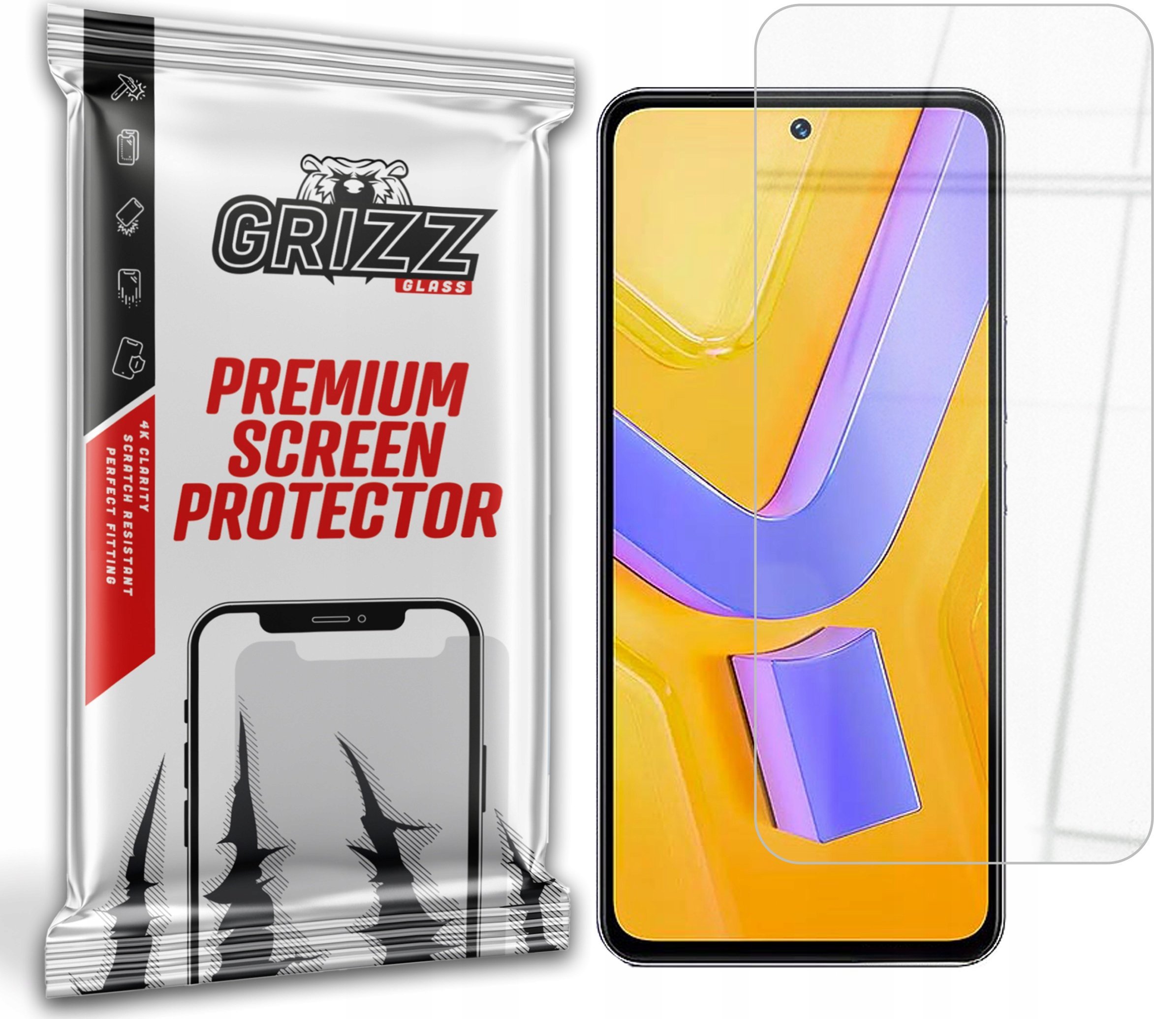GrizzGlass Szkło hybrydowe GrizzGlass HybridGlass do Vivo V30 SE