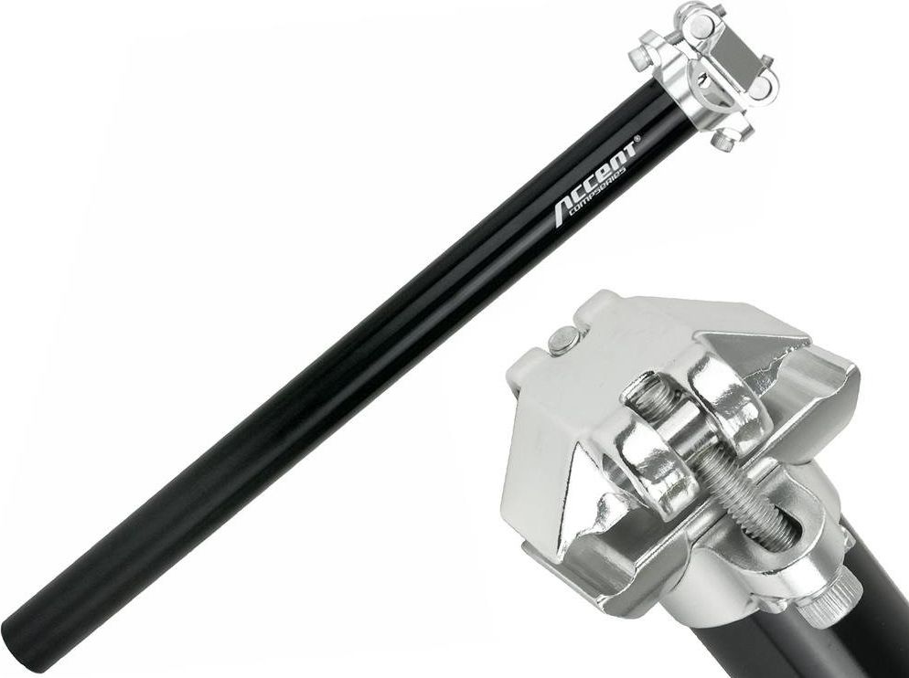 Accent Wspornik siodła Accent SP-408 31,2 mm, czarny uniwersalny
