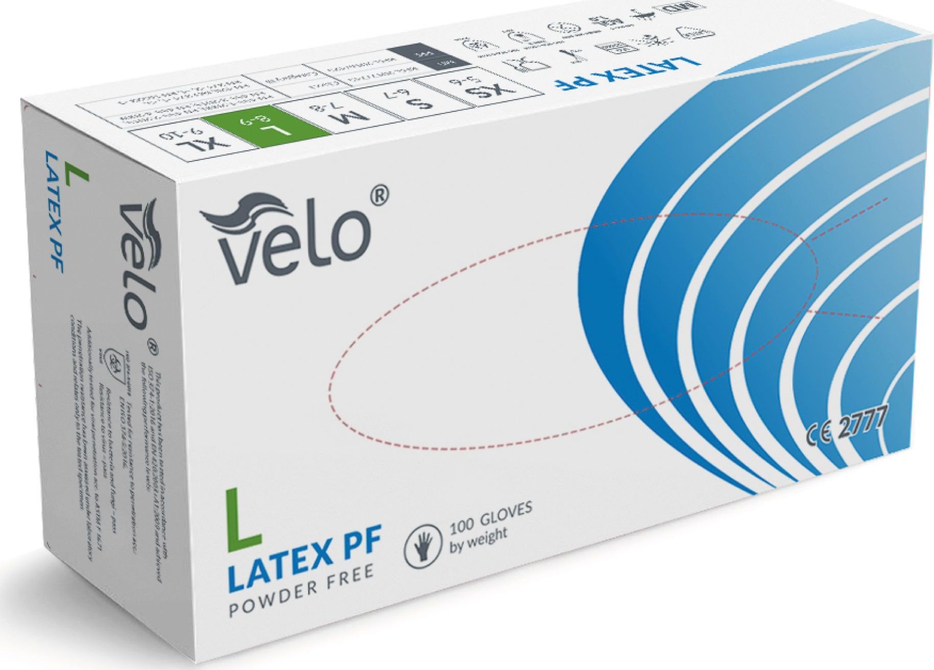 Velo Rękawice lateksowe rozmiar 9" 100 szt. (TOW009488)