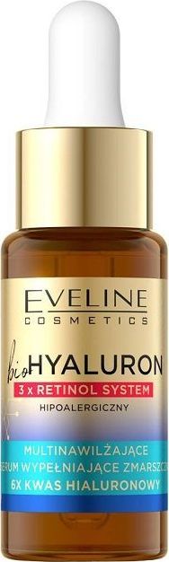 Eveline bioHYALURON 3xRetinol System Multinawilżające Serum wypełniające zmarszczki 18ml (5903416035312)