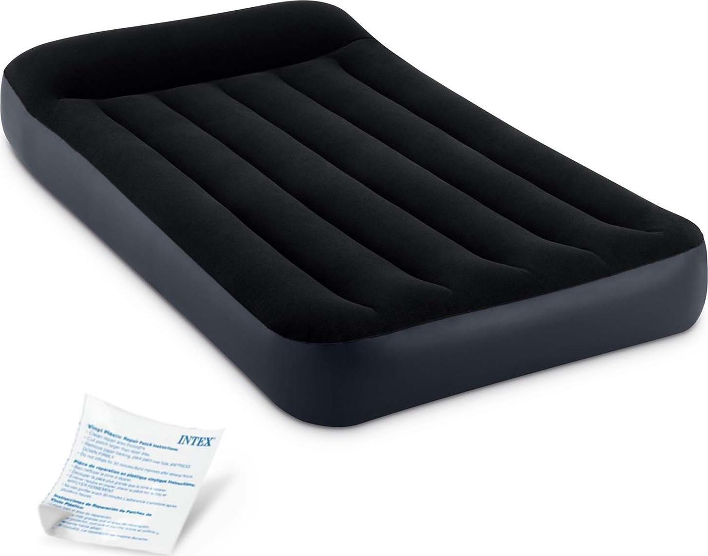 Intex Materac turystyczny Dura-Beam Pillow Rest Classic Twin czarny