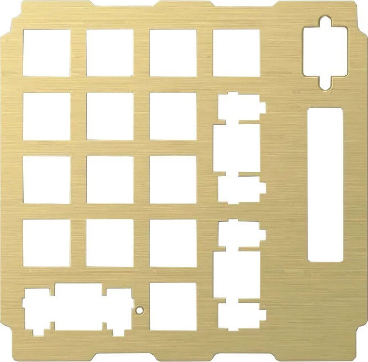 Klawiatura Triton Glorious GMMK Wireless Numpad Switch Plate - Messing