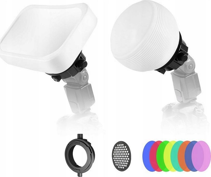 Zestaw Dyfuzorów 12w1 Dyfuzor Filtry Na Lampę Błyskową Do Aparatu / Lensgo D235