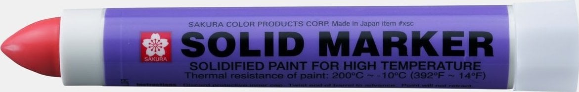 Sakura Marker Solid czerwony do wysokich temperatur, Sakura