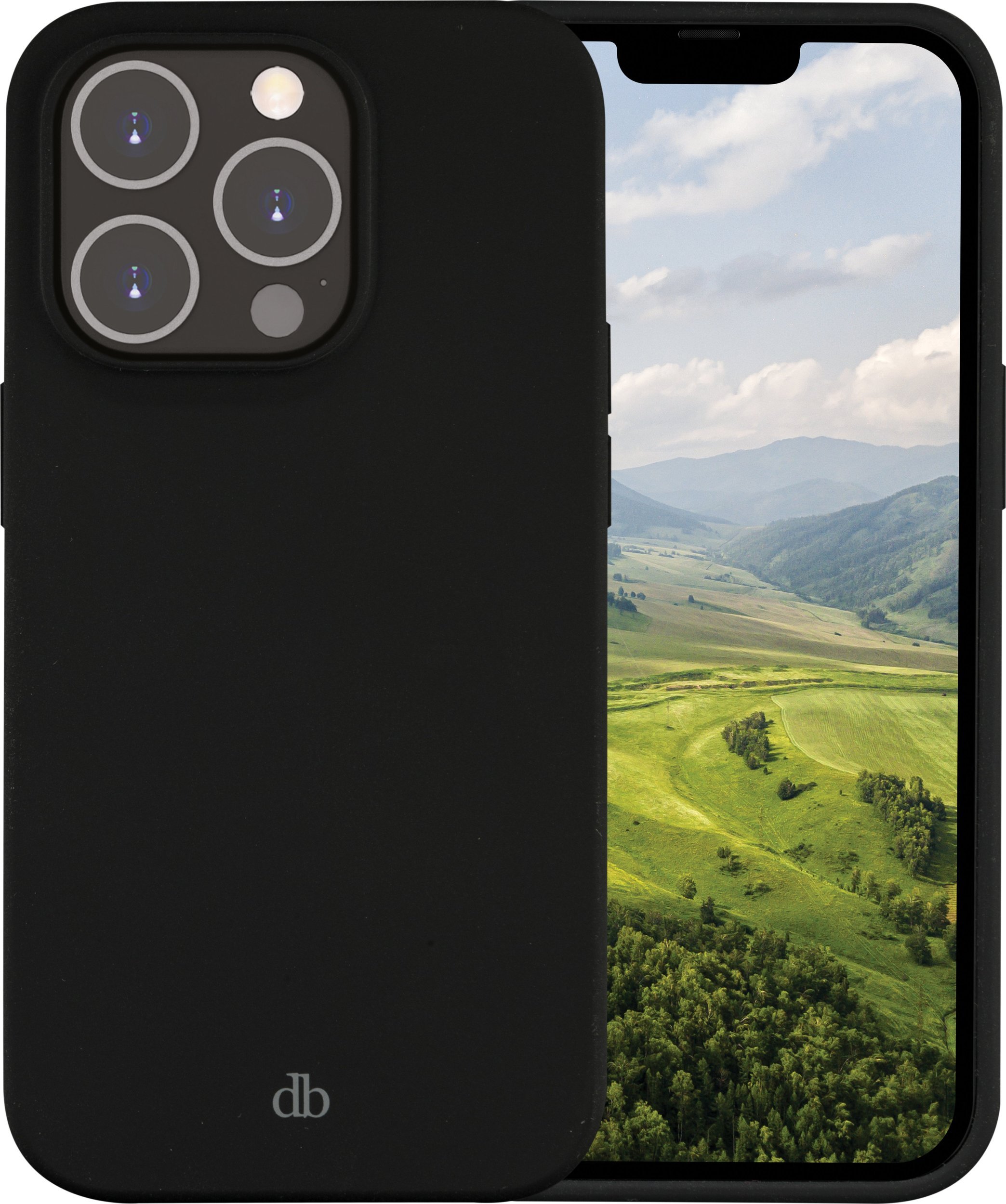 dbramante Costa Rica - Silicone Case for iPhone 14 Pro Max - Night Black