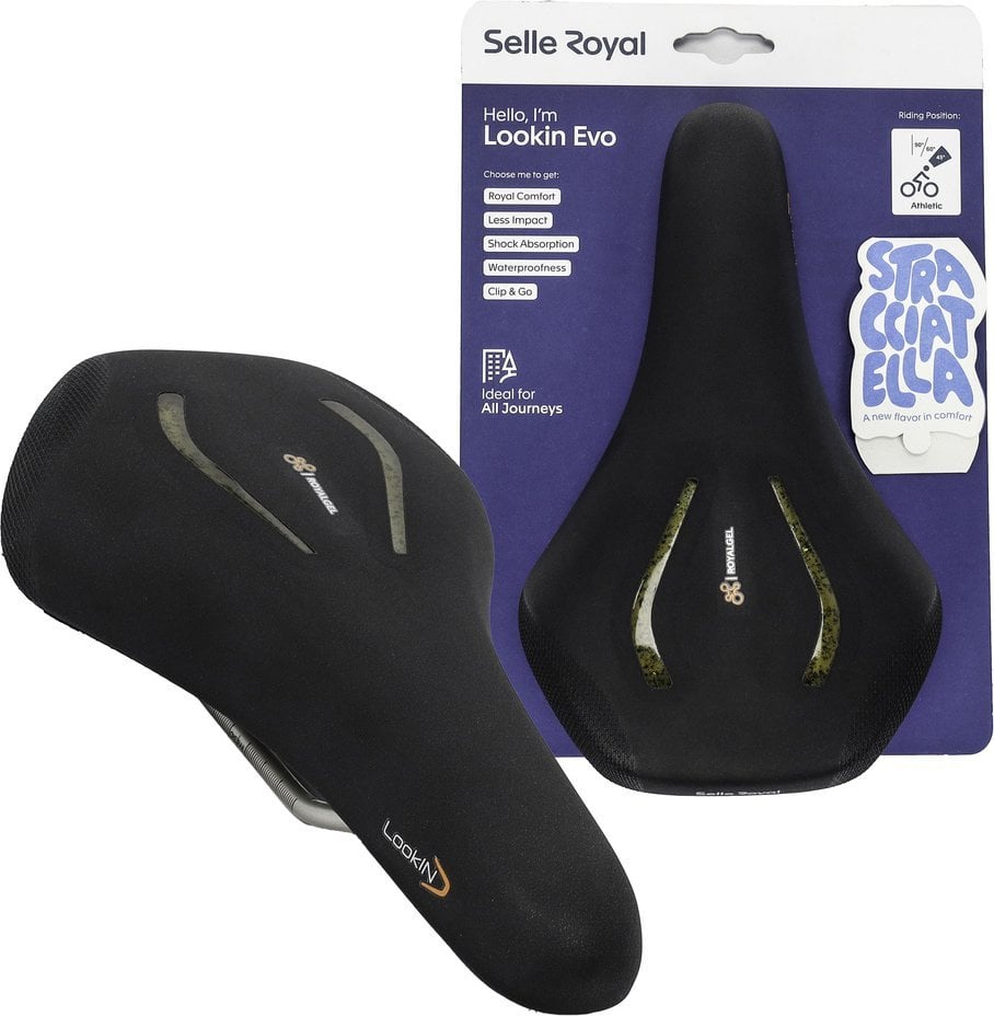 Siodło Selle Royal Lookin Evo Athletic 45st. żelowe + elastomery