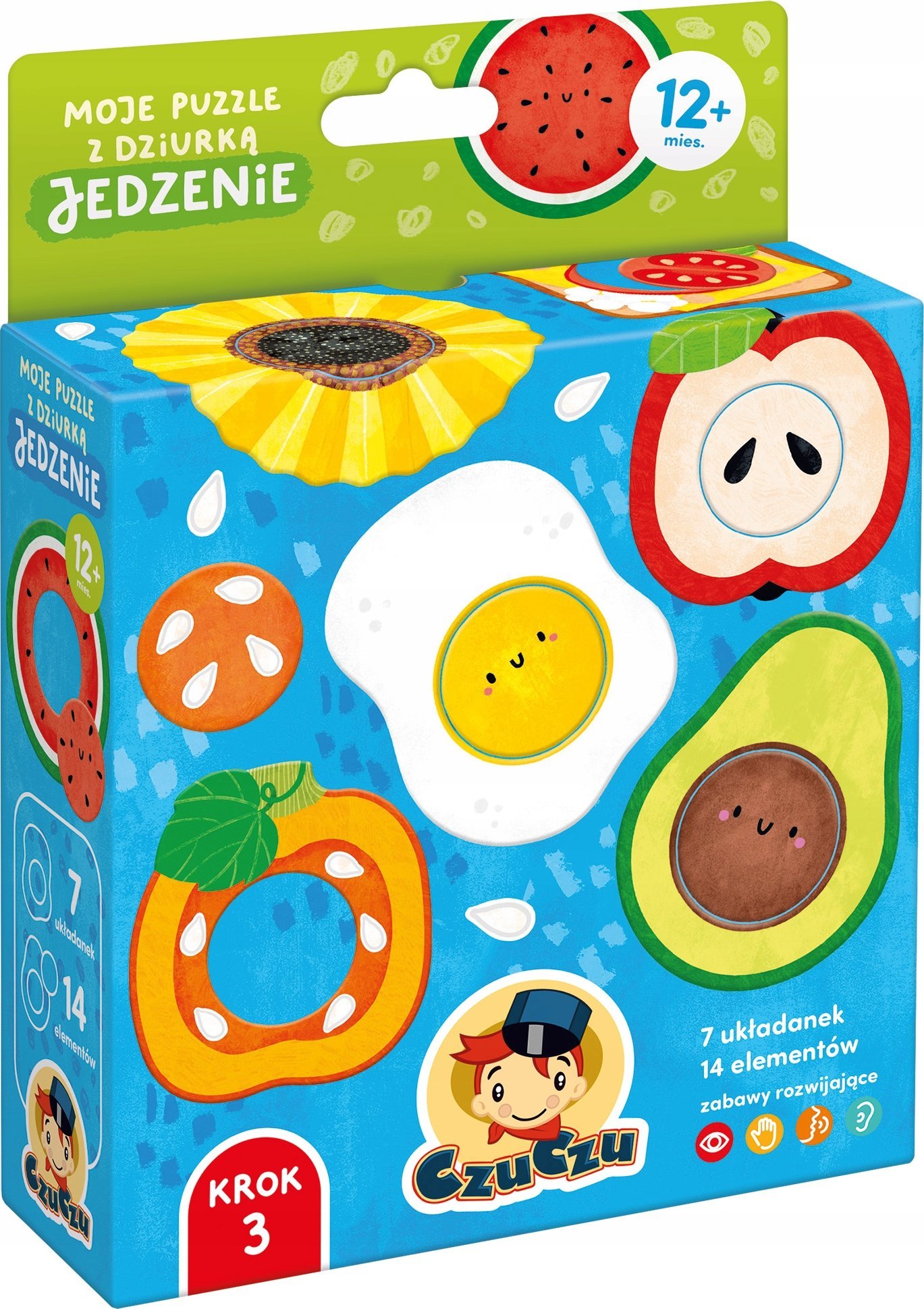 Czuczu Układanka Moje puzzle z dziurkš - Jedzenie