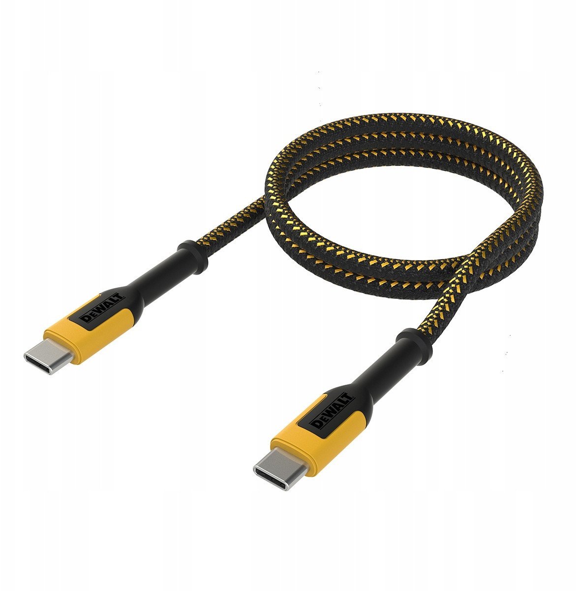 Kabel USB Dewalt USB-C - USB-C 1.2 m Czarny (DXMA131-0006-DWG)