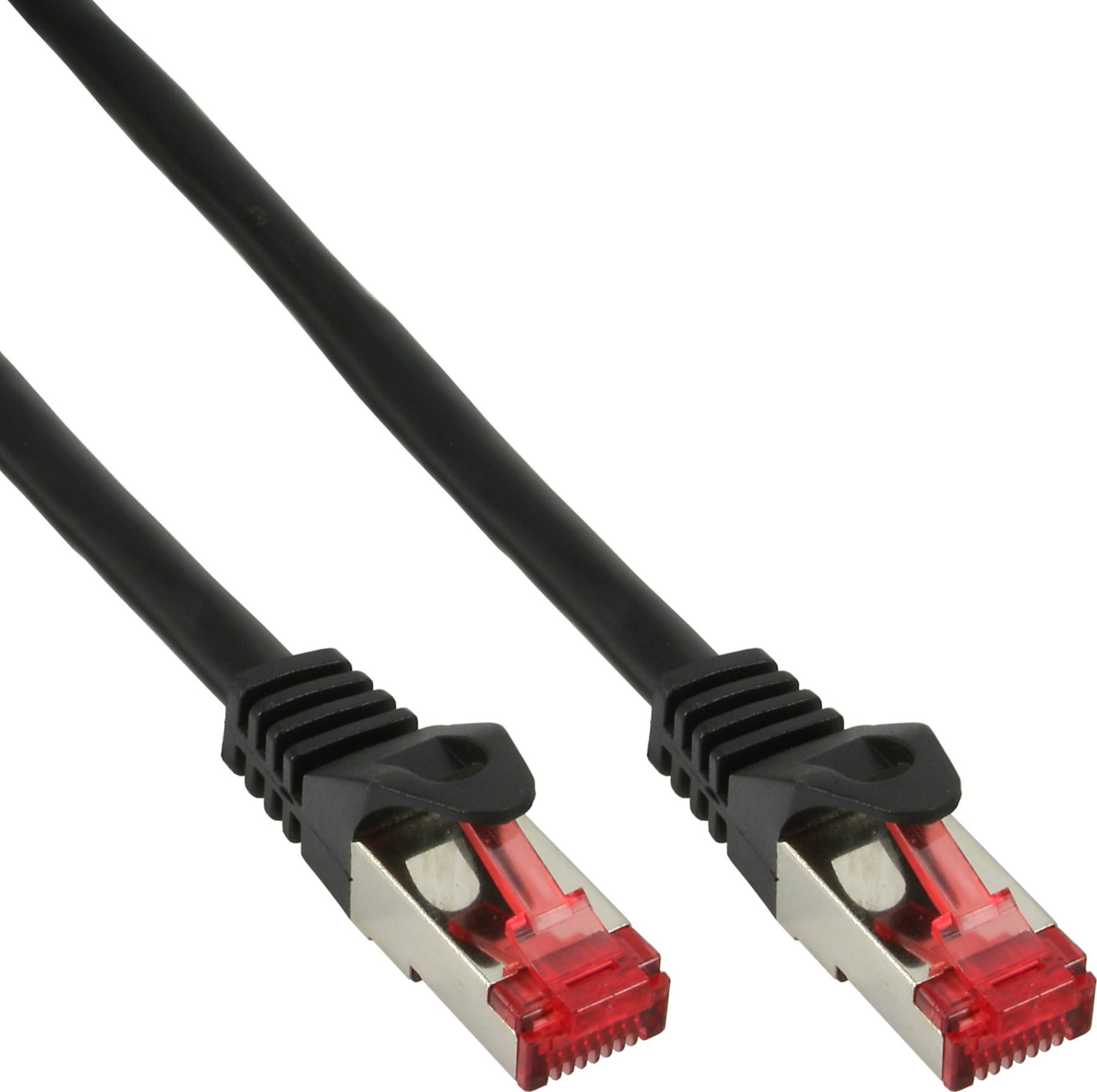 InLine 40pcs. Bulk-Pack InLine® Patch cable, S/FTP (PiMf), Cat.6, 250MHz, PVC, CCA, black, 2m
