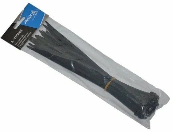 ASTA OPASKA 5x250mm 50szt. CZARNA