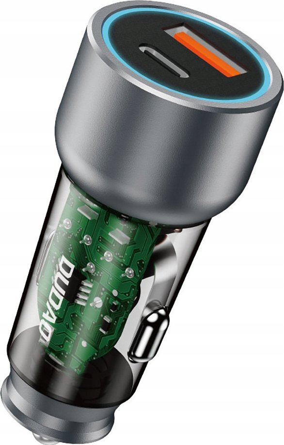 Ładowarka Dudao Ładowarka samochodowa Dudao R4T 30W USB-A / USB-C - szara