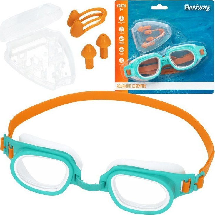 Bestway Okulary pływackie z Zatyczkami BESTWAY Aquanaut Essential