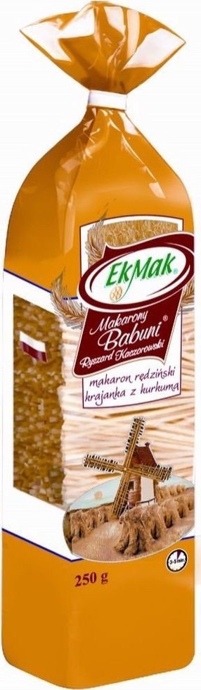 Eko mak Eko Mak Makarony Babuni rędziński krajanka z kurkumą 250g