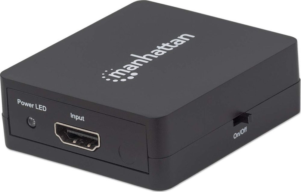 Manhattan Manhattan 1080p 2-Port HDMI-Splitter Strom über USB schwarz