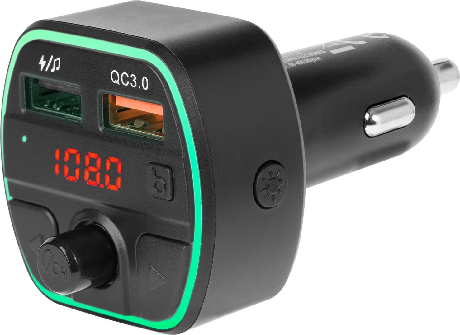 Transmiter FM PeiYing Transmiter samochodowy FM z funkcją bluetooth