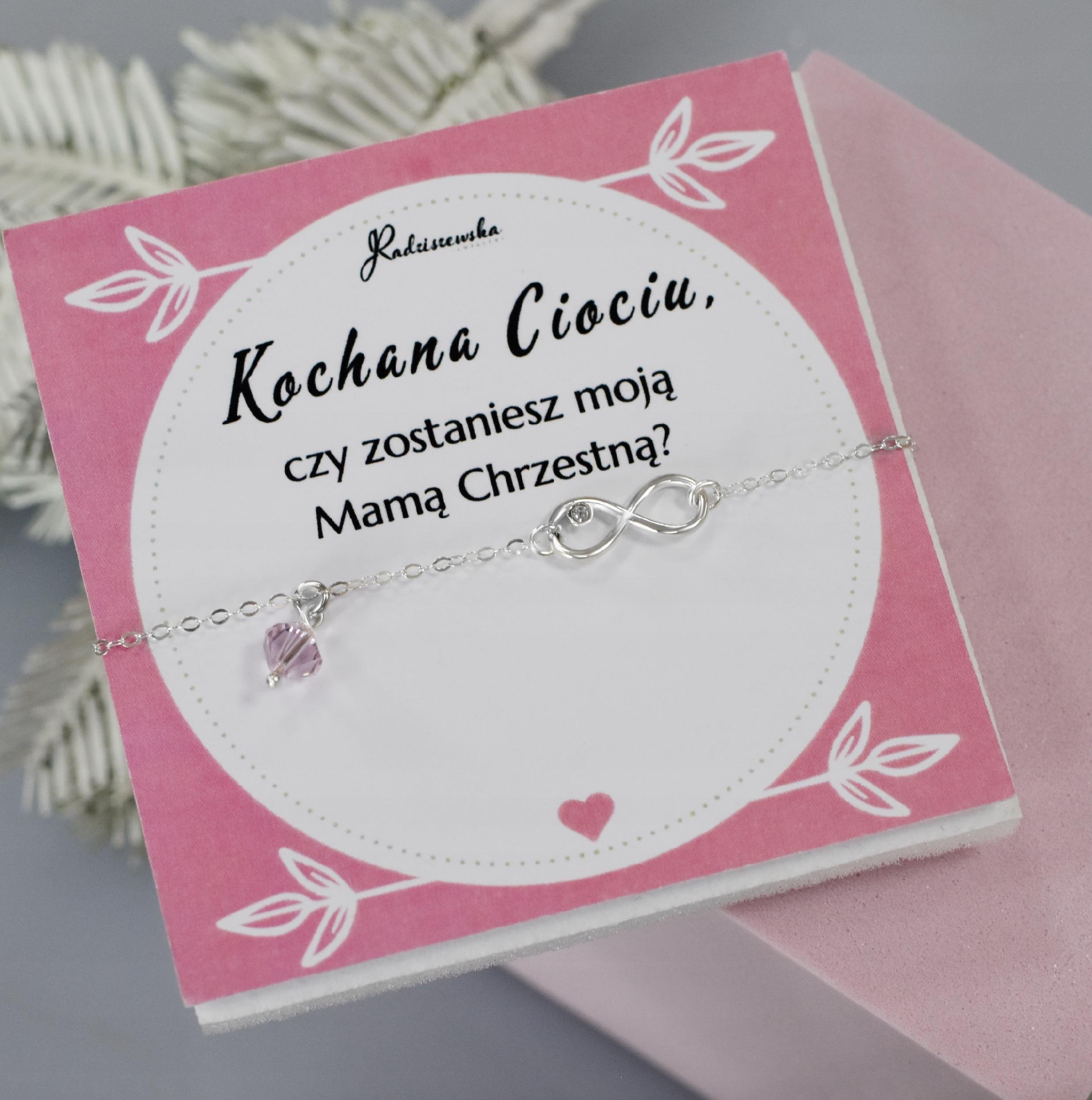 Radziszewska Jewellery Czy zostaniesz moją Matką Chrzestną Bransoletka