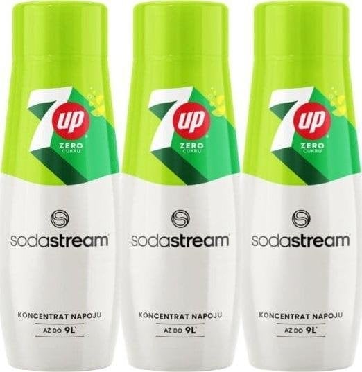 Sodastream 3 x Syrop 7Up Zero cukru 440 ml
