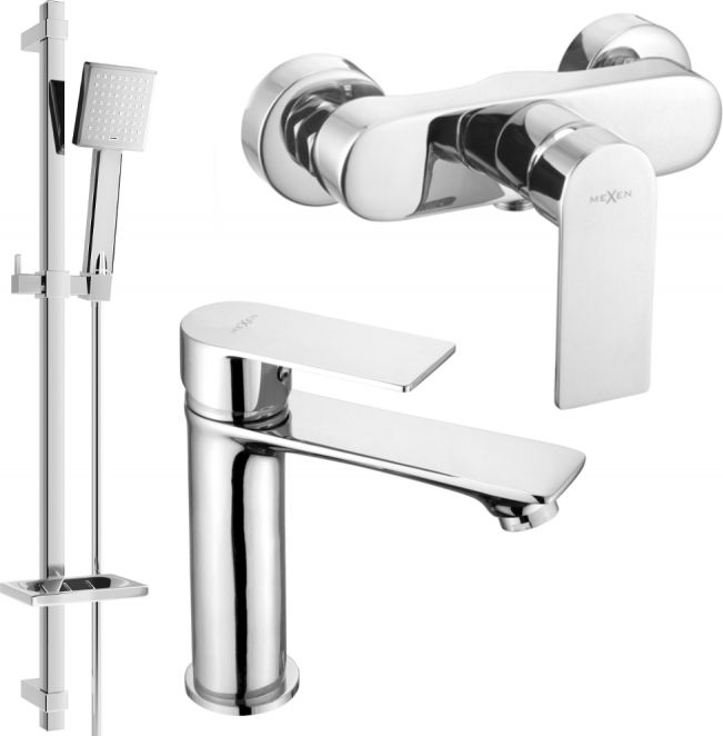 Mexen Mexen Royo DQ45 zestaw prysznicowy, chrom - 72204DQ45-00