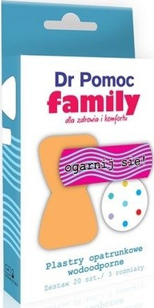 Dr Pomoc Plastry opatrunkowe wodoodporne Family 20szt