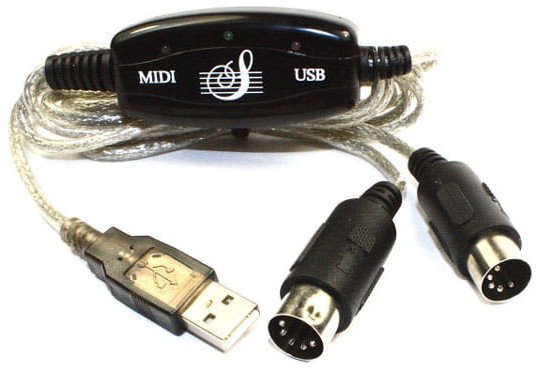 Kabel USB zakupytv.net USB-A - MIDI 1.2 m Przezroczysty (5900291493510)