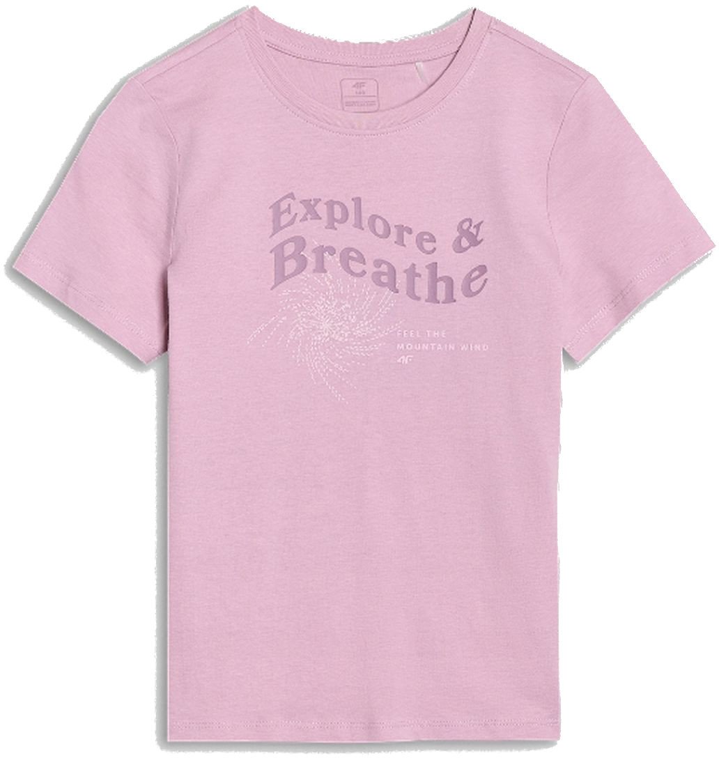 KOSZULKA BAWEŁNIANA T-SHIRT DZIEWCZĘCY 4F F1854