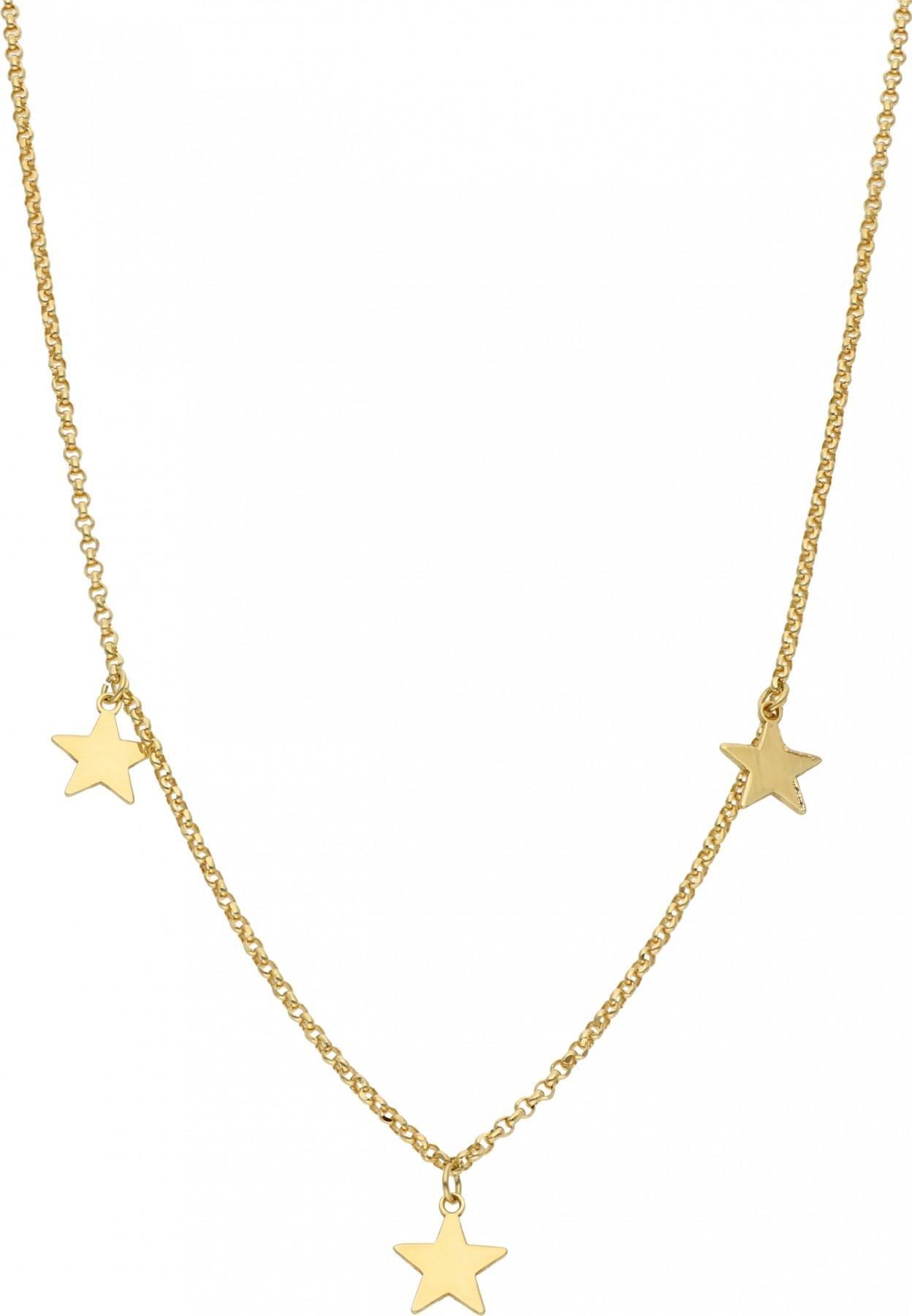 Rosanto Złoty naszyjnik z trzema gwiazdami 45 cm 585