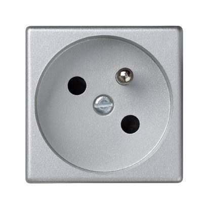 Kontakt-Simon Gniazdo K45 Connect pojedyncze z/u 16A IP20 anodyzowane aluminium (K22/8)