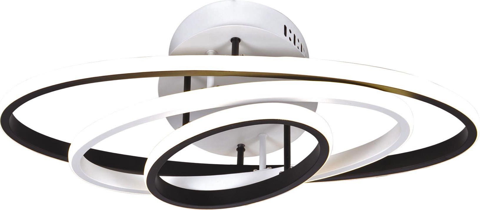 Lampa sufitowa Lumes Biało-czarna lampa sufitowa LED spirala - S031-Molia