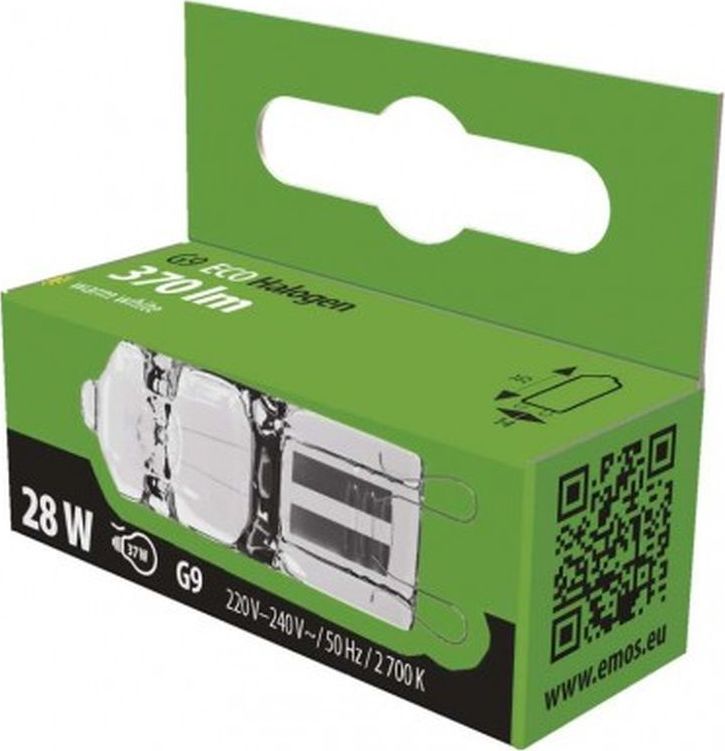 Emos Żarówka halogenowa 28W G9 230V 370lm 2700K ECO* HALOGEN ZE0302