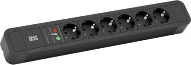 Bachmann BACHMANN PRIMO 2 6xCEE7/3 1xSS , zwart, 2 m