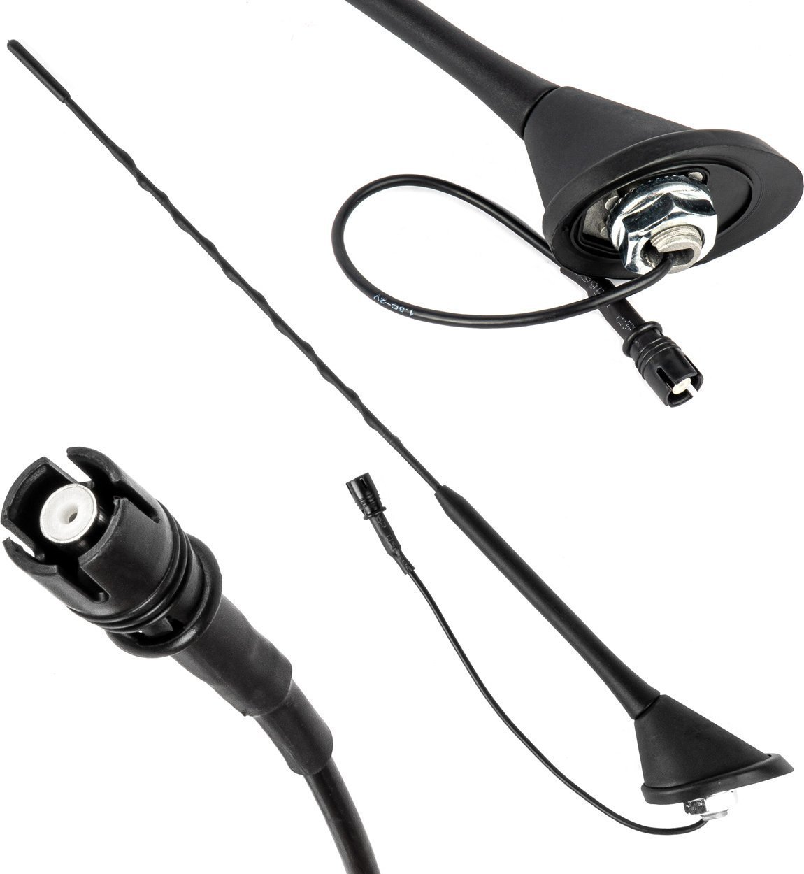 Antena samochodowa uniwersalna bat maszt z wzmacniaczem raku-2 ant11 amio-04155