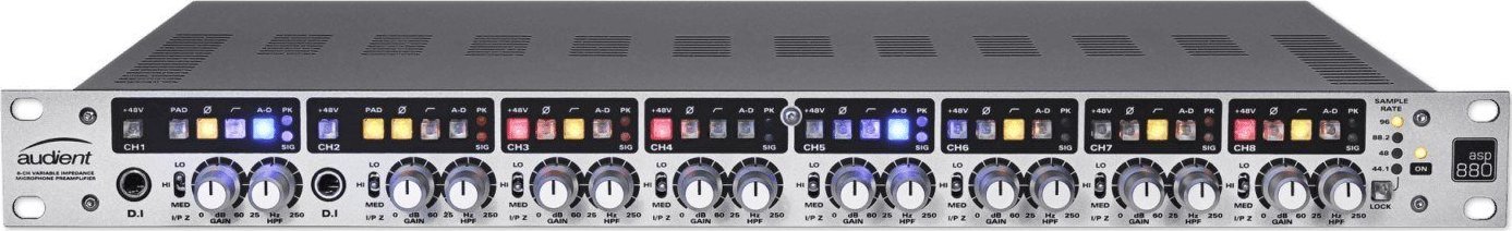 Audient Audient ASP880 - Przedwzmacniacz 8 kanałowy z wyjściami ADAT
