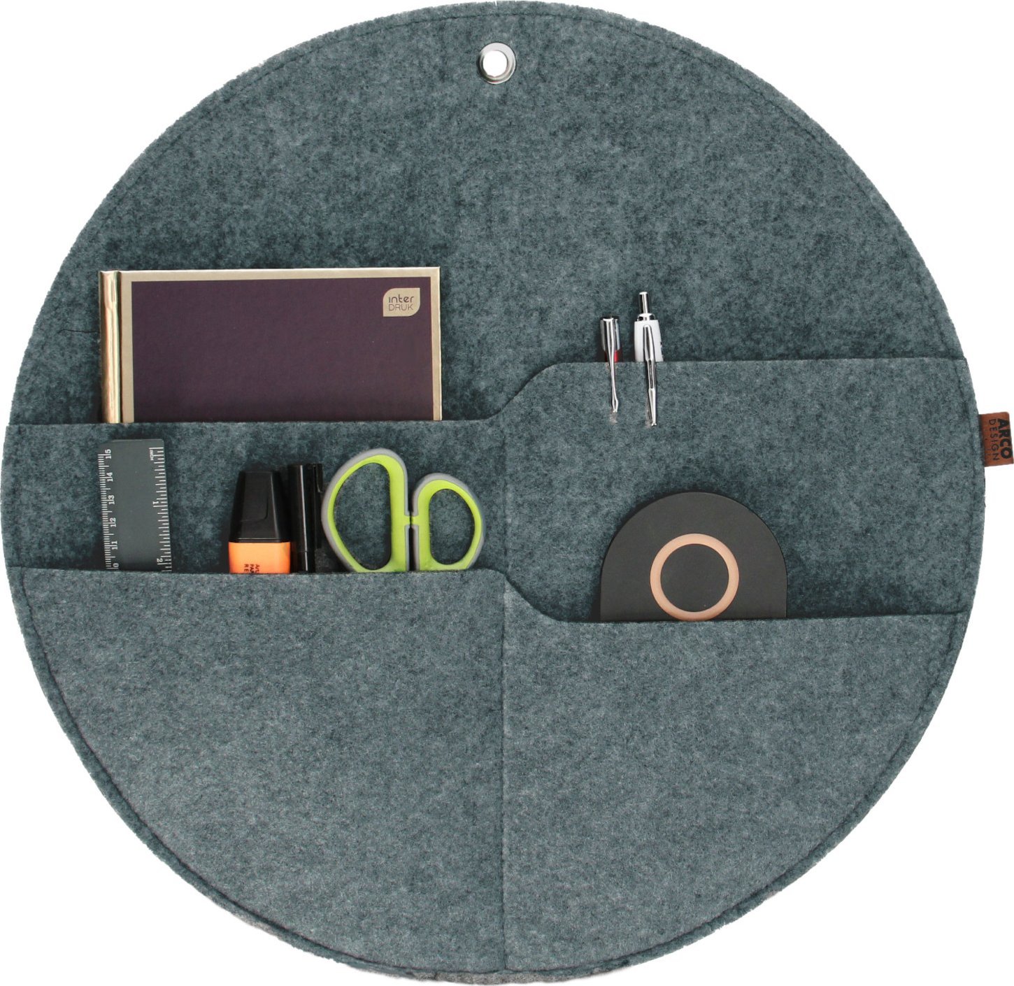 Bertoni BERTONI EE Organizer na ścianę kółko z kieszeniami szary L