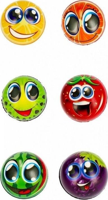 Mega Creative PILKA ANTYSTRES 7CM MC SPORT OWOCE 24/288/576