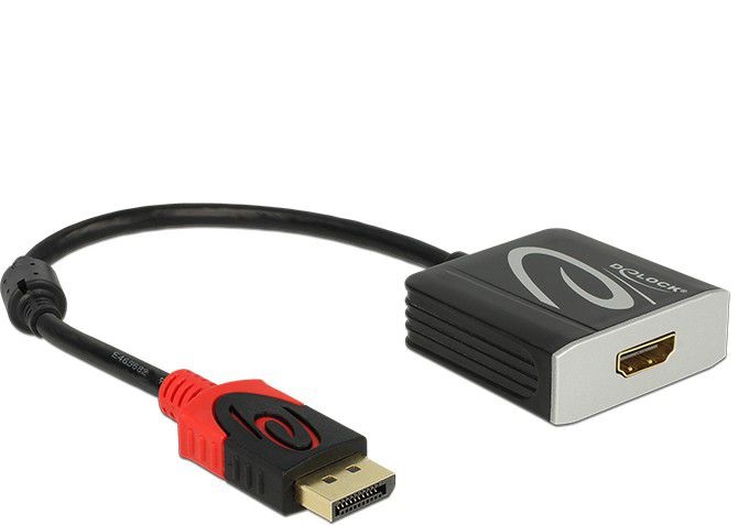 Adapter AV Delock DisplayPort - HDMI czarny (62734)
