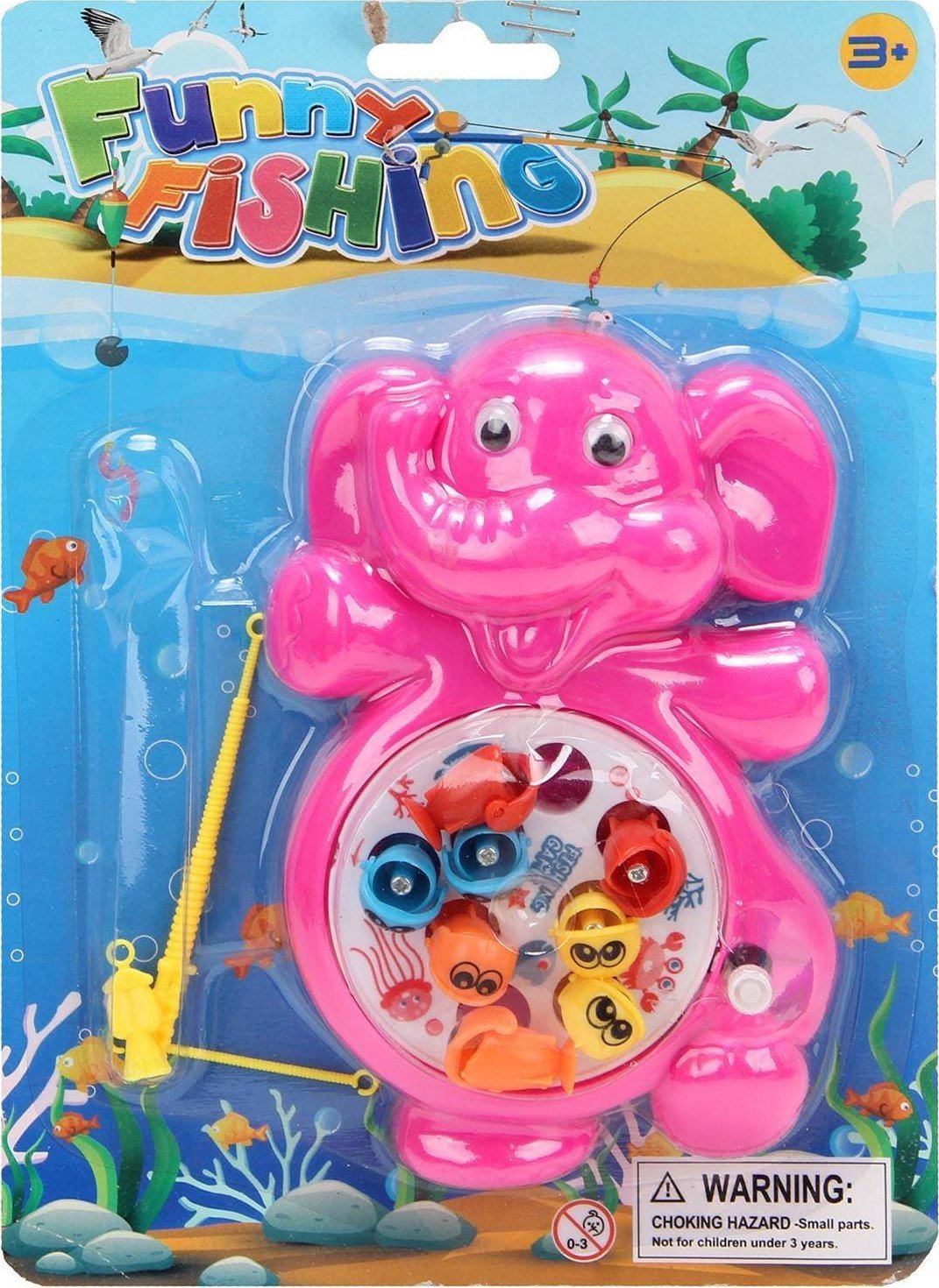 Trifox Zestaw Wędkarski Łowienie Rybek Uroczy Słonik Wędka Zabawka Dla Dzieci