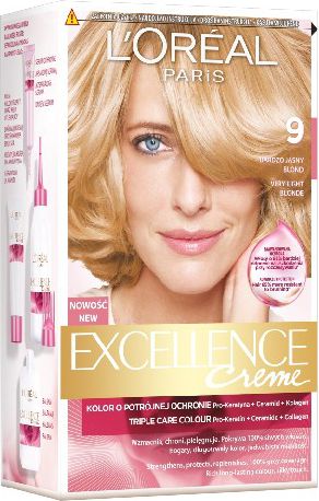 L’Oreal Paris Excellence Creme Krem koloryzujący 9 bardzo jasny blond