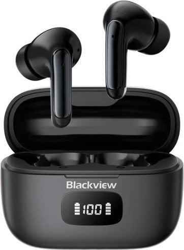 Blackview Słuchawka bluetooth AirBuds 12 TWS BT 5.4 LCD Czarny 400mAh