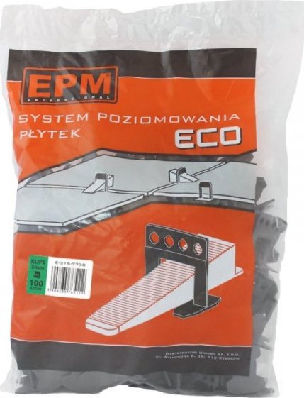 EPM SYSTEM UKŁADANIA PŁYTEK ECO 100 KLIPSÓW 3MM (1 OP)