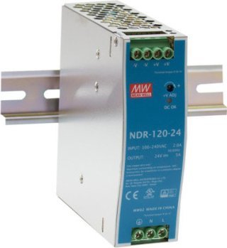 Zasilacz serwerowy Mean Well MEAN WELL NDR-120-24 Zasilacz na szynę DIN 120W 24V DC