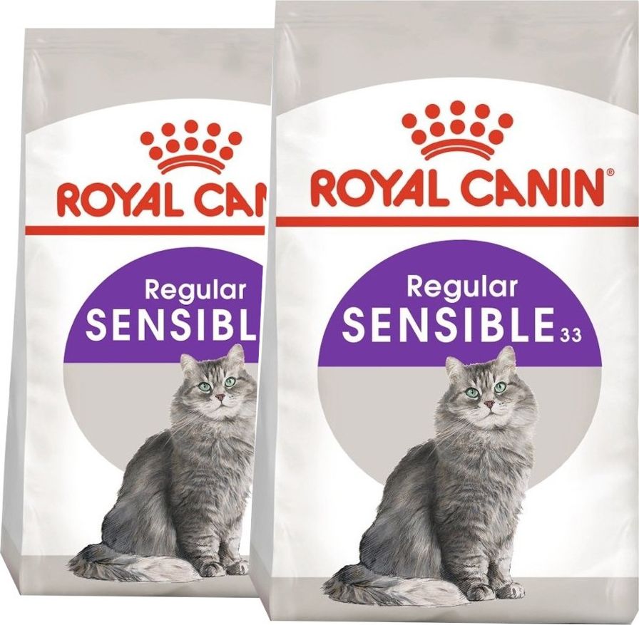 Royal Canin ROYAL CANIN Sensible 33 2x10kg karma sucha dla kotów dorosłych, o wrażliwym przewodzie pokarmowym