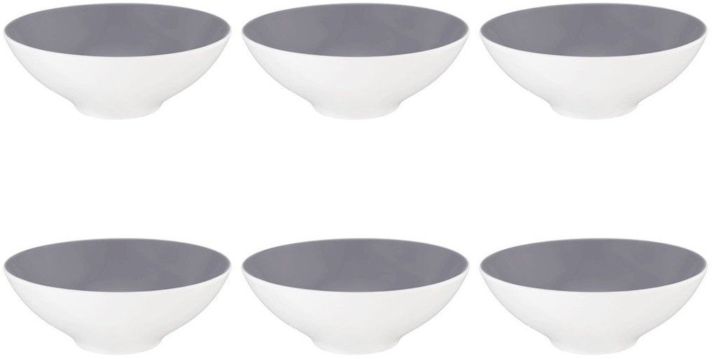 Zestaw 6 miseczek MODNY ELEGANCKI SZARY 14.5 cm