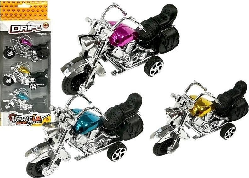 LeanToys Zestaw motocyklów 3szt