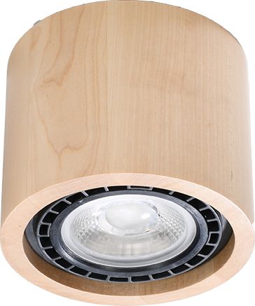 Lampa sufitowa Sollux Do salonu oprawa sufitowa LED Ready brązowa Sollux BASIC 1 SL.0913