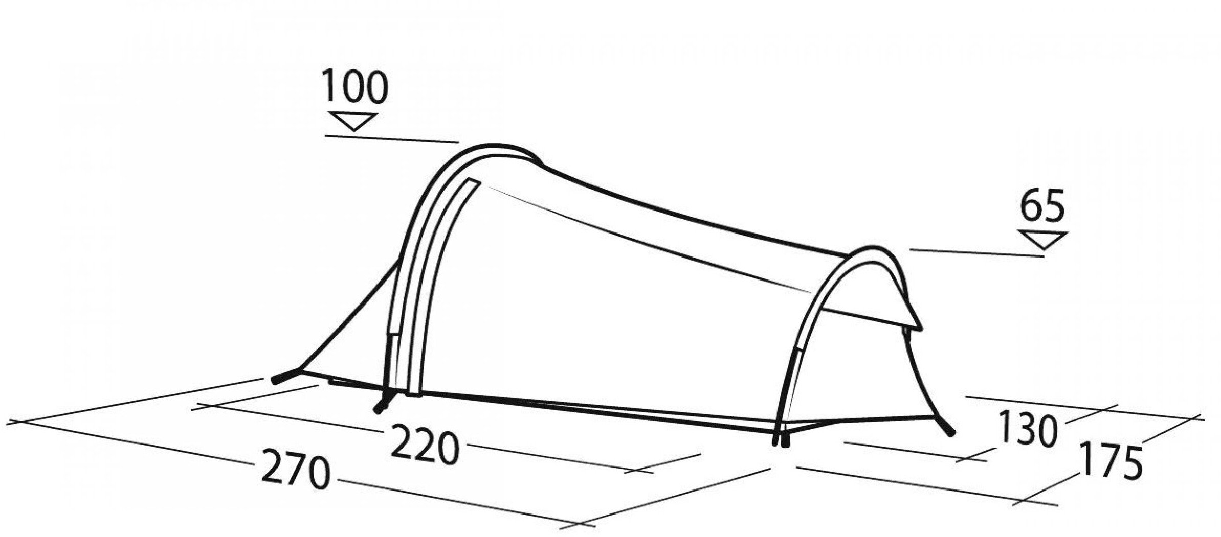 Palapinė Robens Cress 2 Pro, žalia