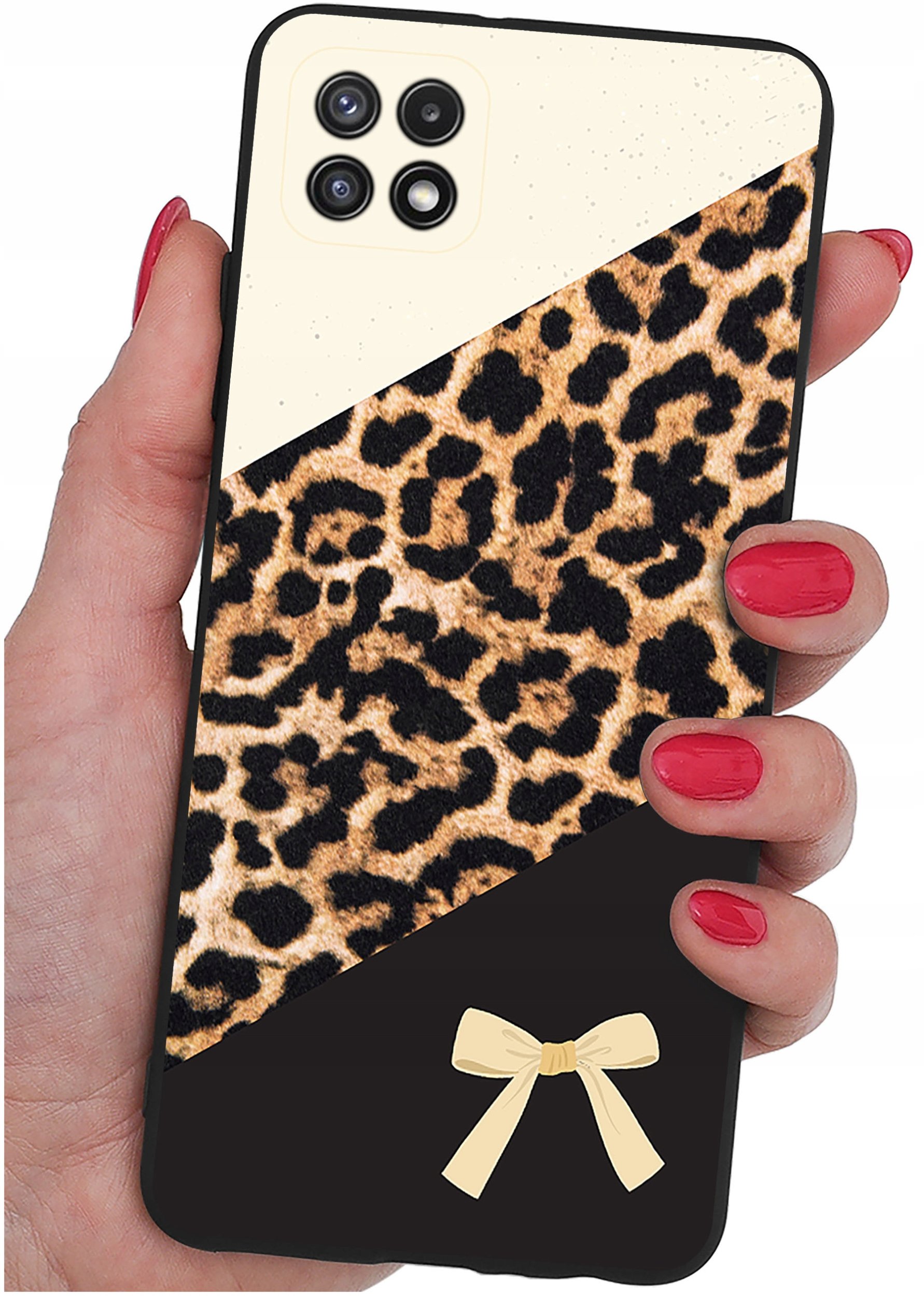 Etui do Samsung A22 5G WZORY |SILIKONOWE MATT CASE + SZKŁO 9H