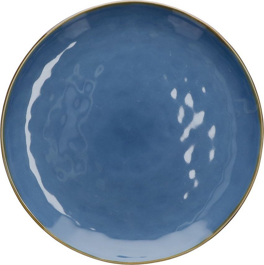 NPC Polska Rose&Tulipani Zestaw 2 półmisków okrągłych z kamionki 32 cm granatowe